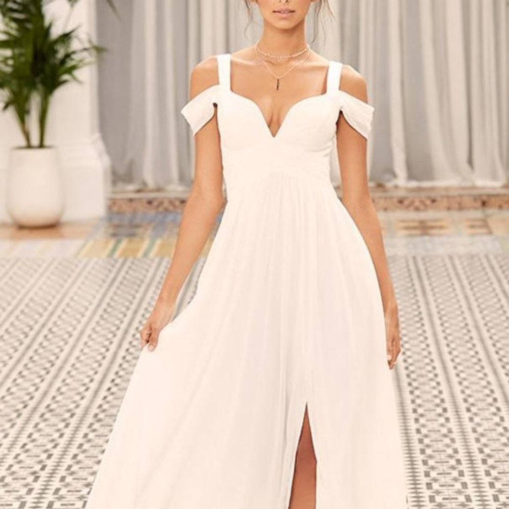 Lulus White Wedding Dress Size S NWT